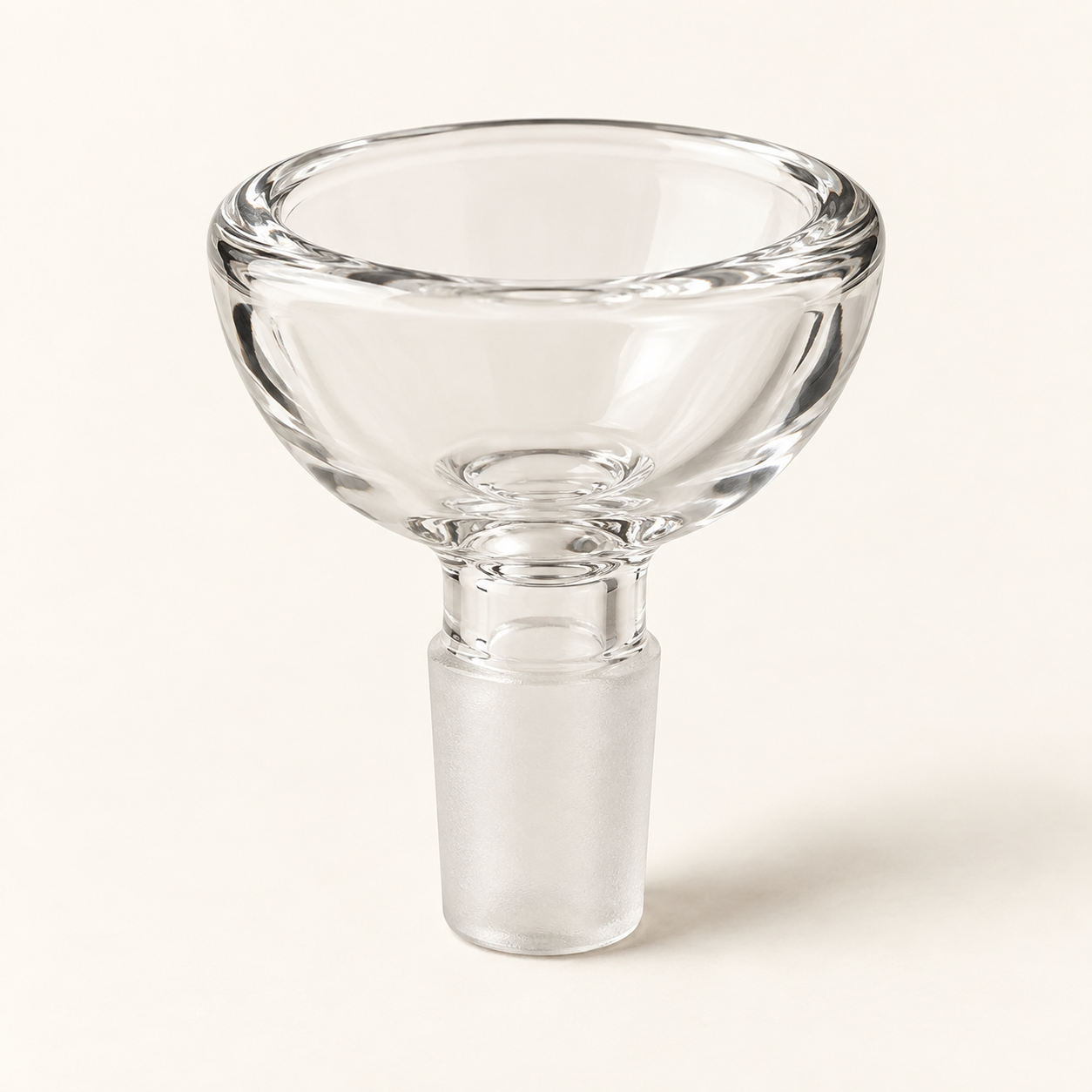 Original AI-generated visual direction of a generic clear value glass bowl