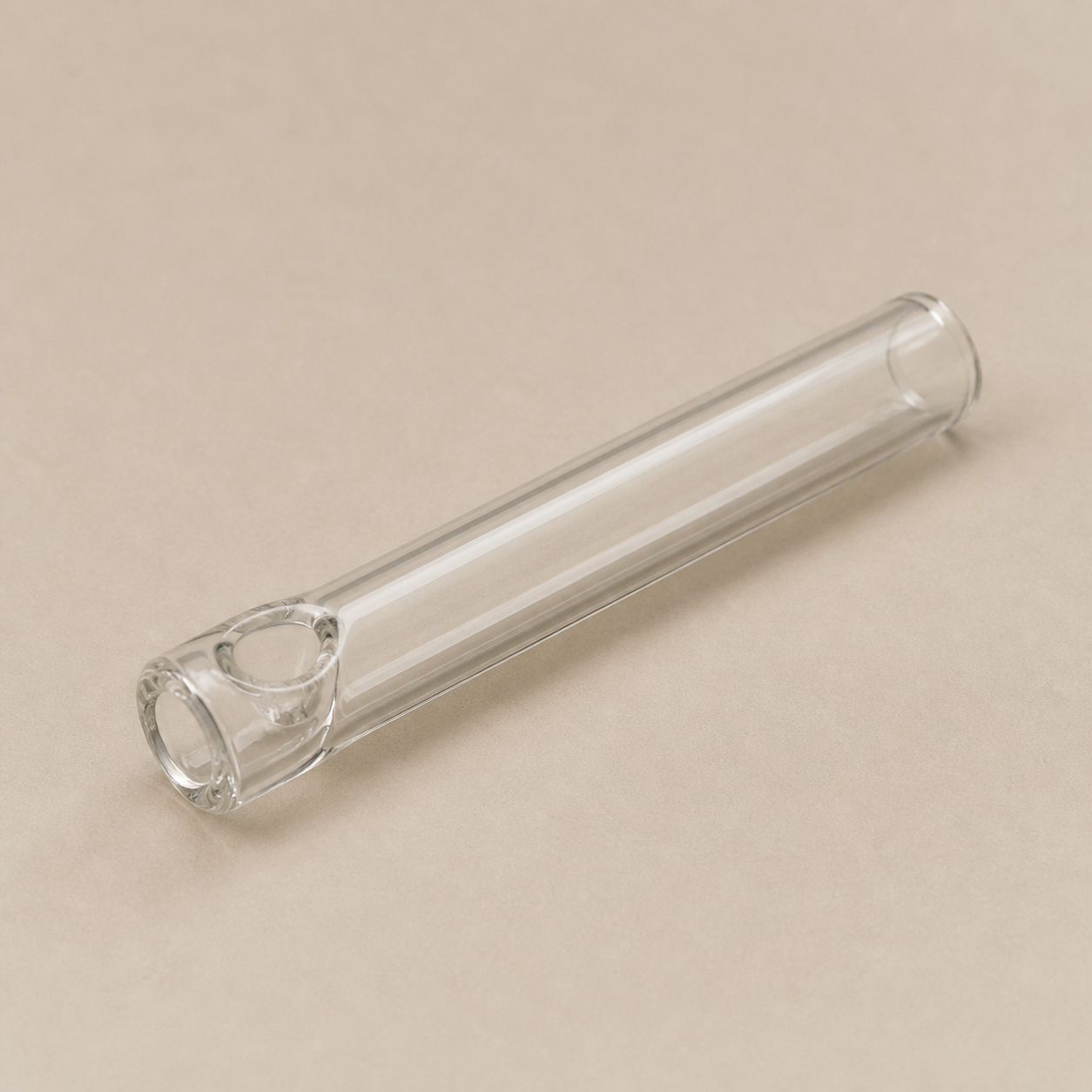 AI-generated illustrative preview of a generic clear straight glass hitter