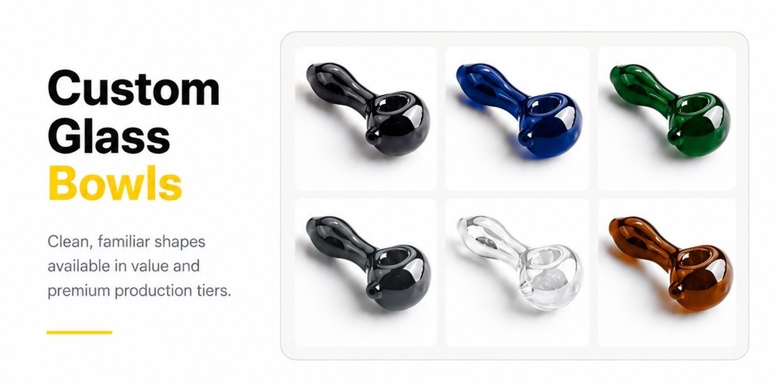 Day1 Glass Bowl Collection shown in assorted colors
